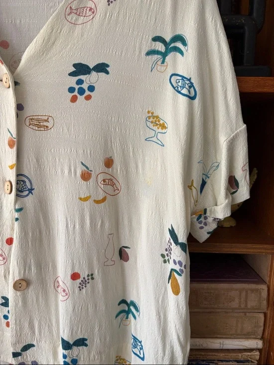 Nice Things Print Blouse Paloma Size 6 - Picture 1 of 4